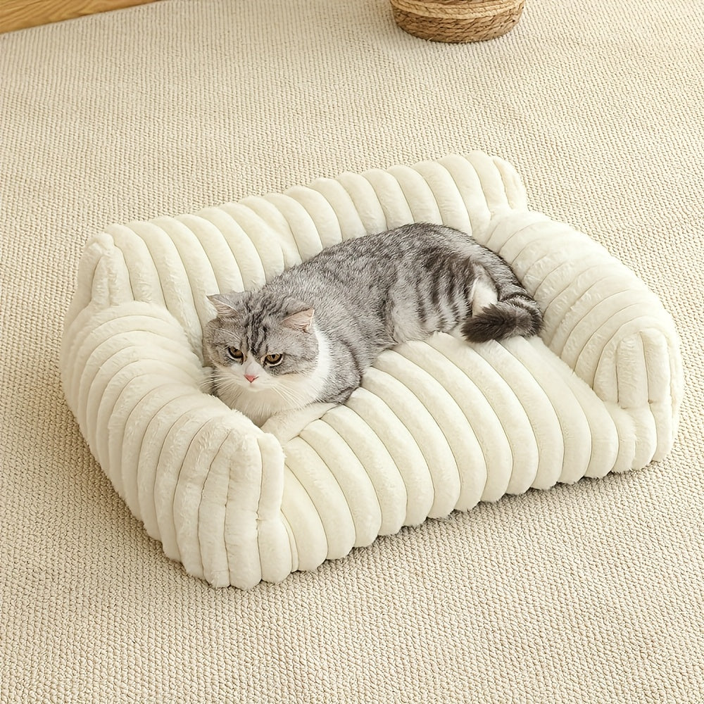 White comfortable cat sofa bed