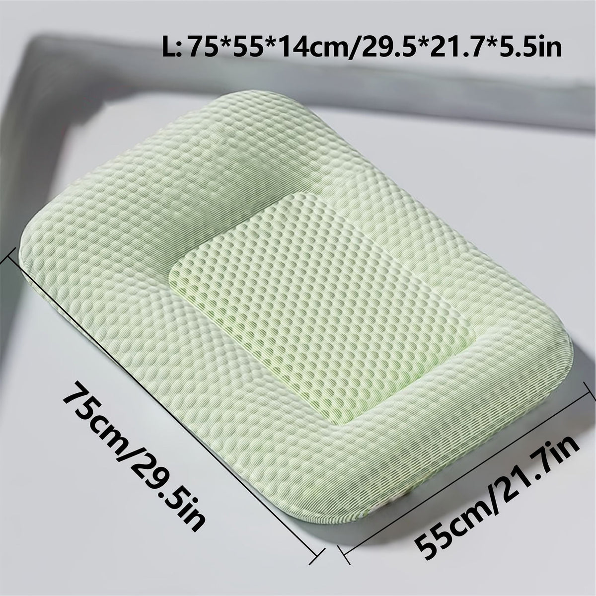 Green orthopedic memory foam dog bed