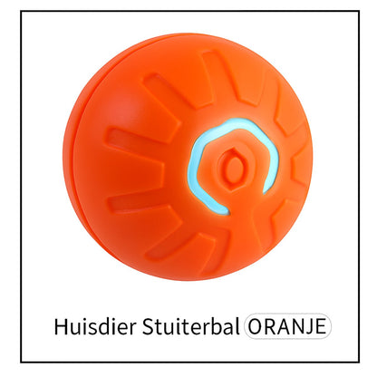 Pet Toys - Dog Toys - Interactive Dog Toys - Automatic Moving, Bouncing and Rotating Dog Ball - IPX7 Waterproof - Active Rolling Ball for Small and Medium Dogs (Orange)