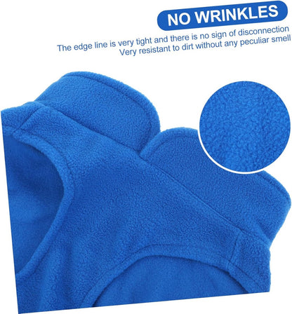 Dog coat - Fleece dog vest - Winter dog coat - Warm dog coat - Fleece dog sweater - Leash with O-ring - Perfect for small and medium dogs - Blue - Size S