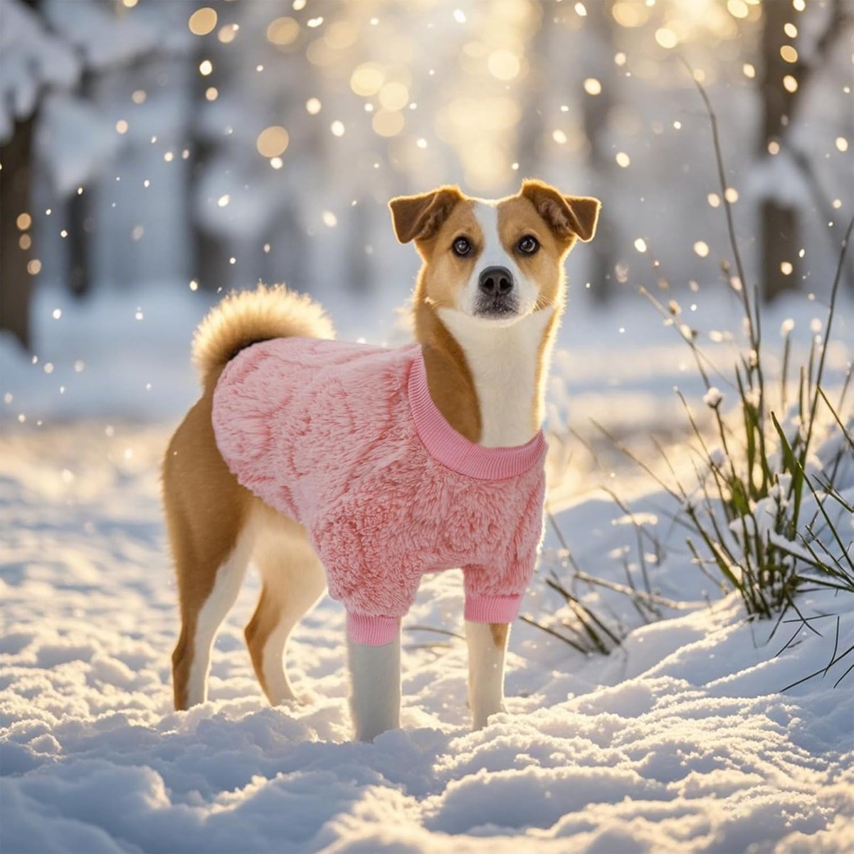 Dog Coat - Dog Sweater - Heart Dog Sweater - Puppy Dog Coat - Christmas Dog Sweater - Perfect for Small and Medium Dogs - Christmas Decorations - Christmas - XL