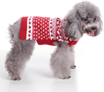 Dog Sweater - Christmas Dog Sweaters - Sleeveless Dog Sweaters - Dog Coat - Warm Autumn and Winter Puppy Sweater - Ugly Sweater - Perfect for Small Dogs - Dog - Medium - New Year's Holidays - XL