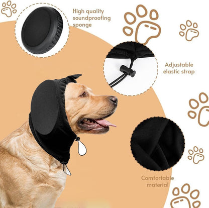 S - Noise-Reducing Ear Protectors for Dogs - Dog Ear Protector - Ear Protector for Dogs - Dog Ear Protector - Hearing Protection for Pets - Pet Cone - Noise-Dampening Dog Headband - Noise-Reducing Dog Ear Warmer - Blue