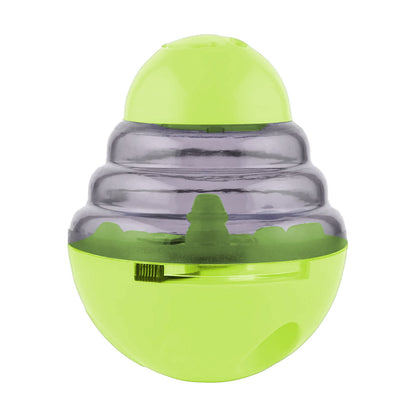 LGCASL Pet Feeding Roly-Poly Toy, Interactive Dog Dispenser Toys Slow Feeder Puzzle Dog Brain Stimulation Toys Dog Christmas Enrichment Boredom Toys for Puppy Small Medium Large Dogs Grad Green
