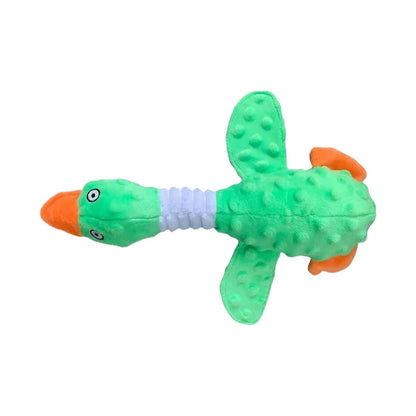 LGCASL Pink Duck Chew Toy Dog Toys for Aggressive Chewers 2026 New Dog Toys Calming Toy for Dogs Indestructible Toy with in Squeaker for Boredom Yellow Dog Plush for Dogs, Pink Green