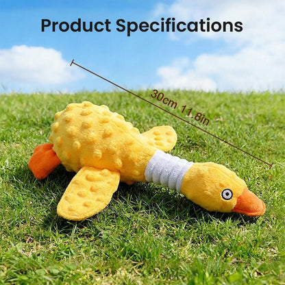 LGCASL Pink Duck Chew Toy Dog Toys for Aggressive Chewers 2026 New Dog Toys Calming Toy for Dogs Indestructible Toy with in Squeaker for Boredom Yellow Dog Plush for Dogs, Pink Green