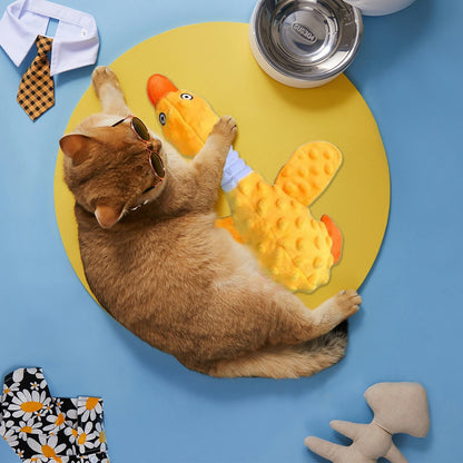 LGCASL Pink Duck Chew Toy Dog Toys for Aggressive Chewers 2026 New Dog Toys Calming Toy for Dogs Indestructible Toy with in Squeaker for Boredom Yellow Dog Plush for Dogs, Pink Green