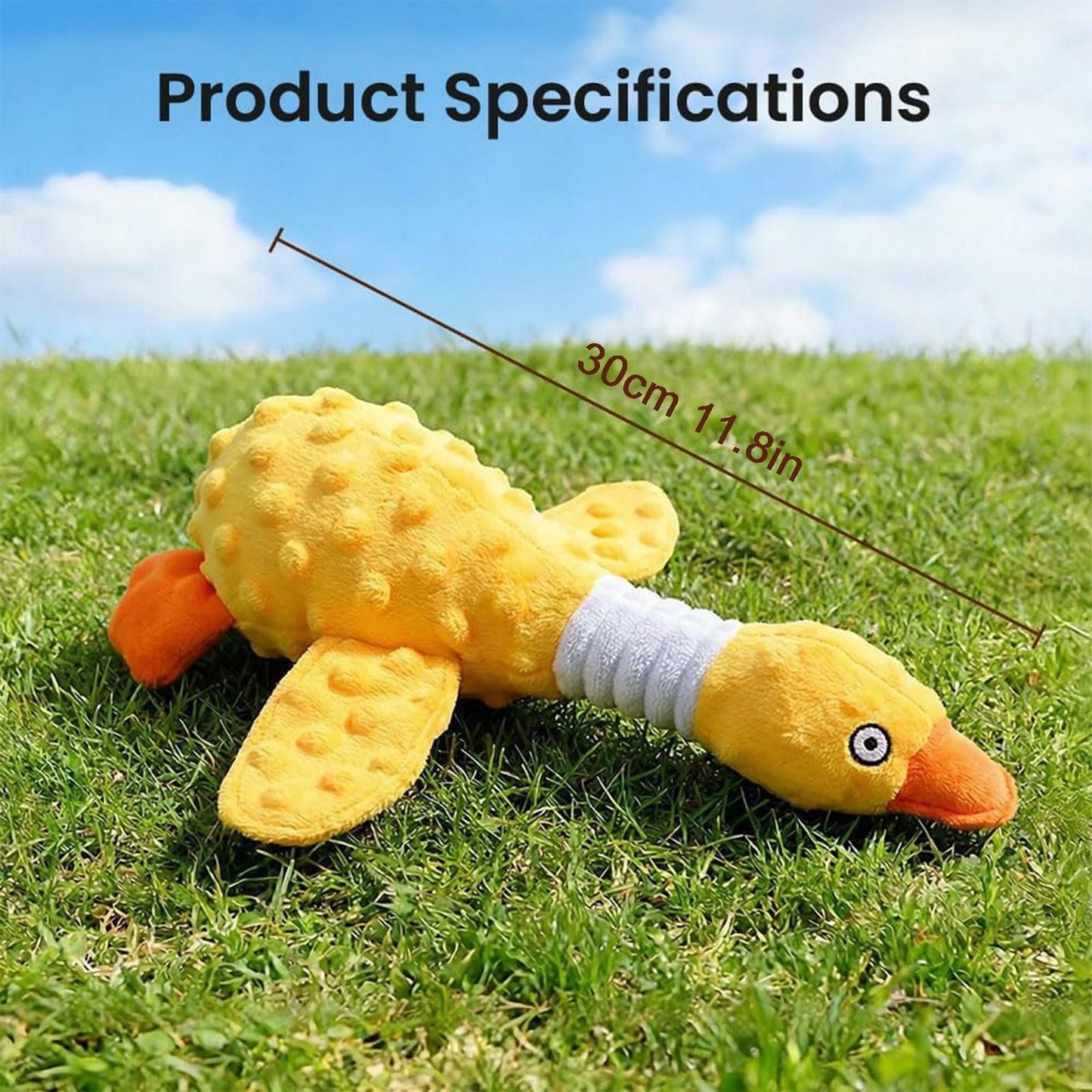 LGCASL Pink Duck Chew Toy Dog Toys for Aggressive Chewers 2026 New Dog Toys Calming Toy for Dogs Indestructible Toy with in Squeaker for Boredom Yellow Dog Plush for Dogs Pink