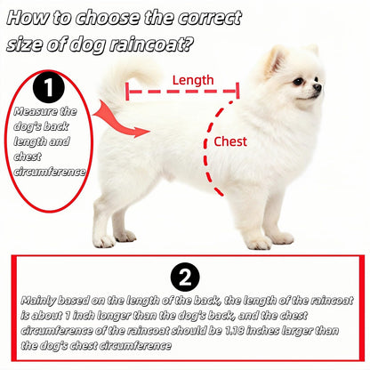 Dog Raincoat - Dog Raincoat - Waterproof Dog Coat - Transparent Rain Poncho - Dog Clothing - Rain Suit - Hooded Jacket - Dog Accessories - Walking Supplies - Dog Supplies - Outdoor Pet - Transparent - 1 Piece