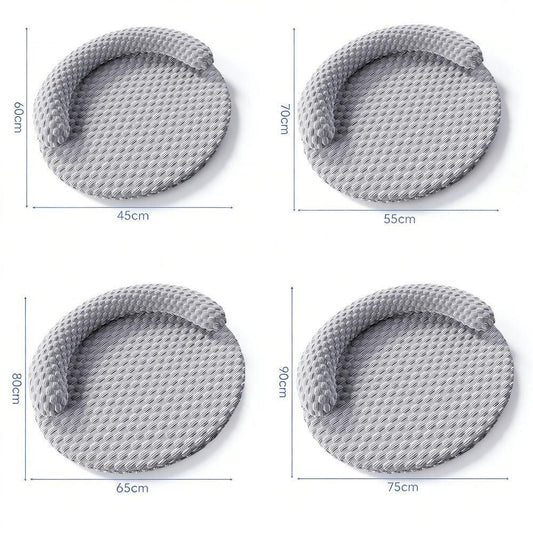 Washable Cooling Pet Bed with Removable Cover for Dogs & Cats - Dark Gray - M