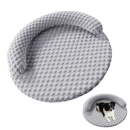 Washable Cooling Pet Bed with Removable Cover for Dogs & Cats - Dark Gray - XL