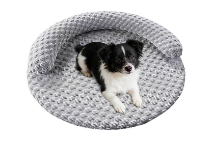 Washable Cooling Pet Bed with Removable Cover for Dogs & Cats - Dark Gray - XL