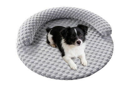 Washable Cooling Pet Bed with Removable Cover for Dogs & Cats - Dark Gray - XL