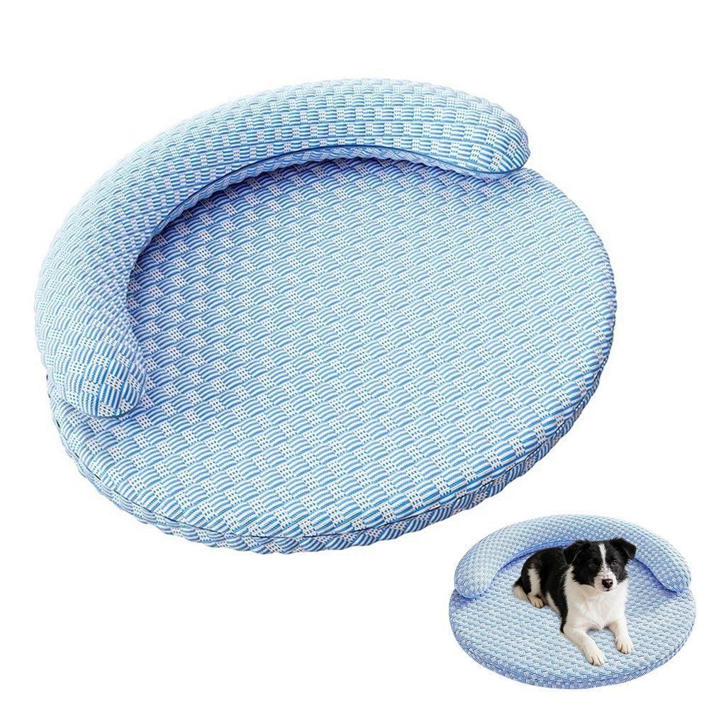 Washable Cooling Pet Bed with Removable Cover for Dogs & Cats - Dark Gray - XL