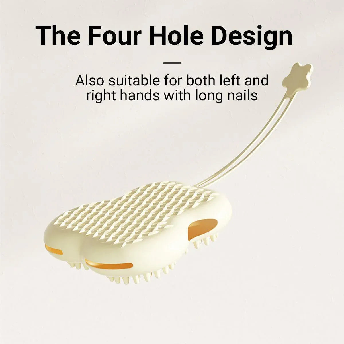 Double Hand Cat Bath Gloves Hair Removal Comb Grooming Floating Hair - Blue
