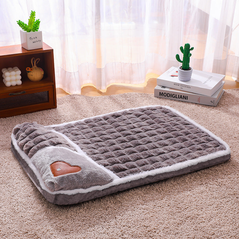 Grey thickened pet sofa bed