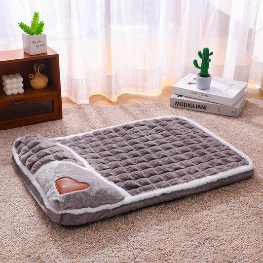 Grey thickened pet sofa bed